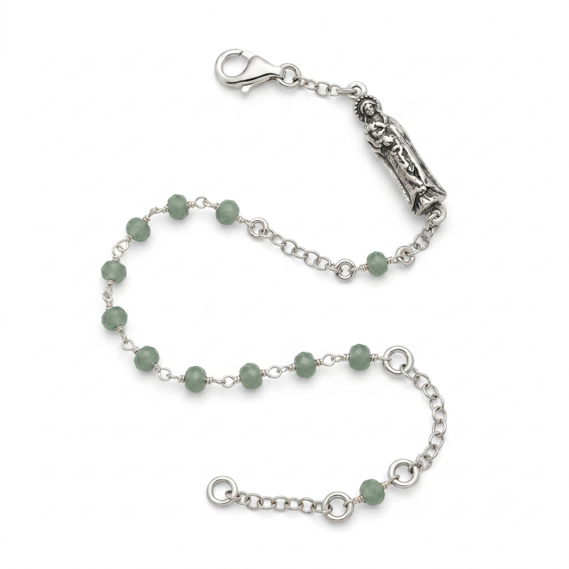 Bracciale a rosario con Madonna di Capocolonna