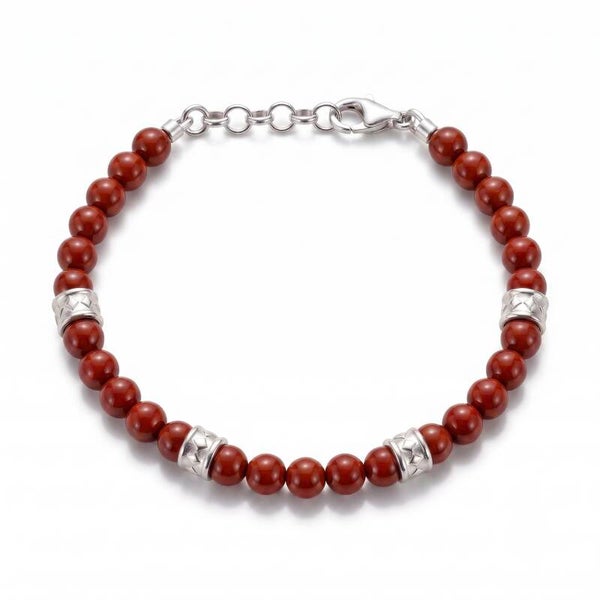 Bracciale maschile con pietre