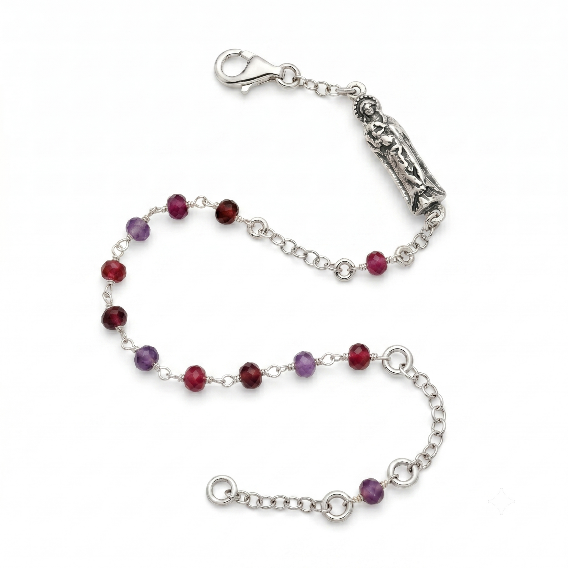 Bracciale a rosario con Madonna di Capocolonna