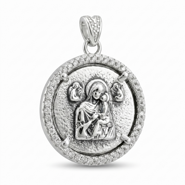 Ciondolo con Madonna Greca