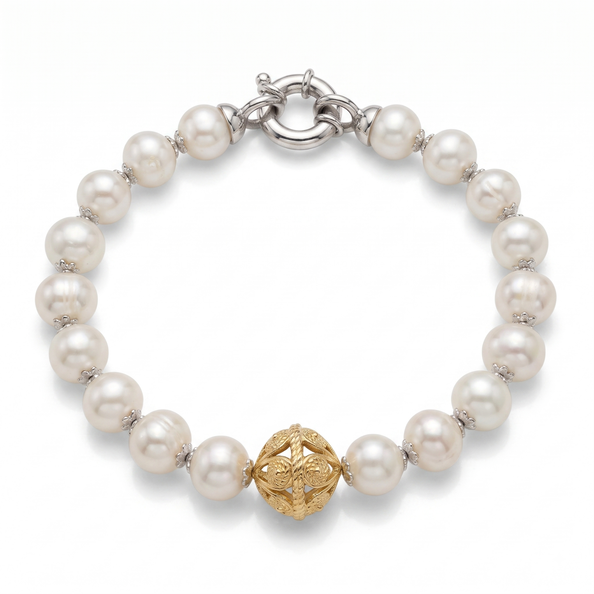 Bracciale di perle con Jannacca