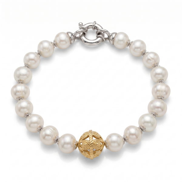 Bracciale di perle con Jannacca