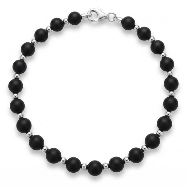 Bracciale maschile con pietre