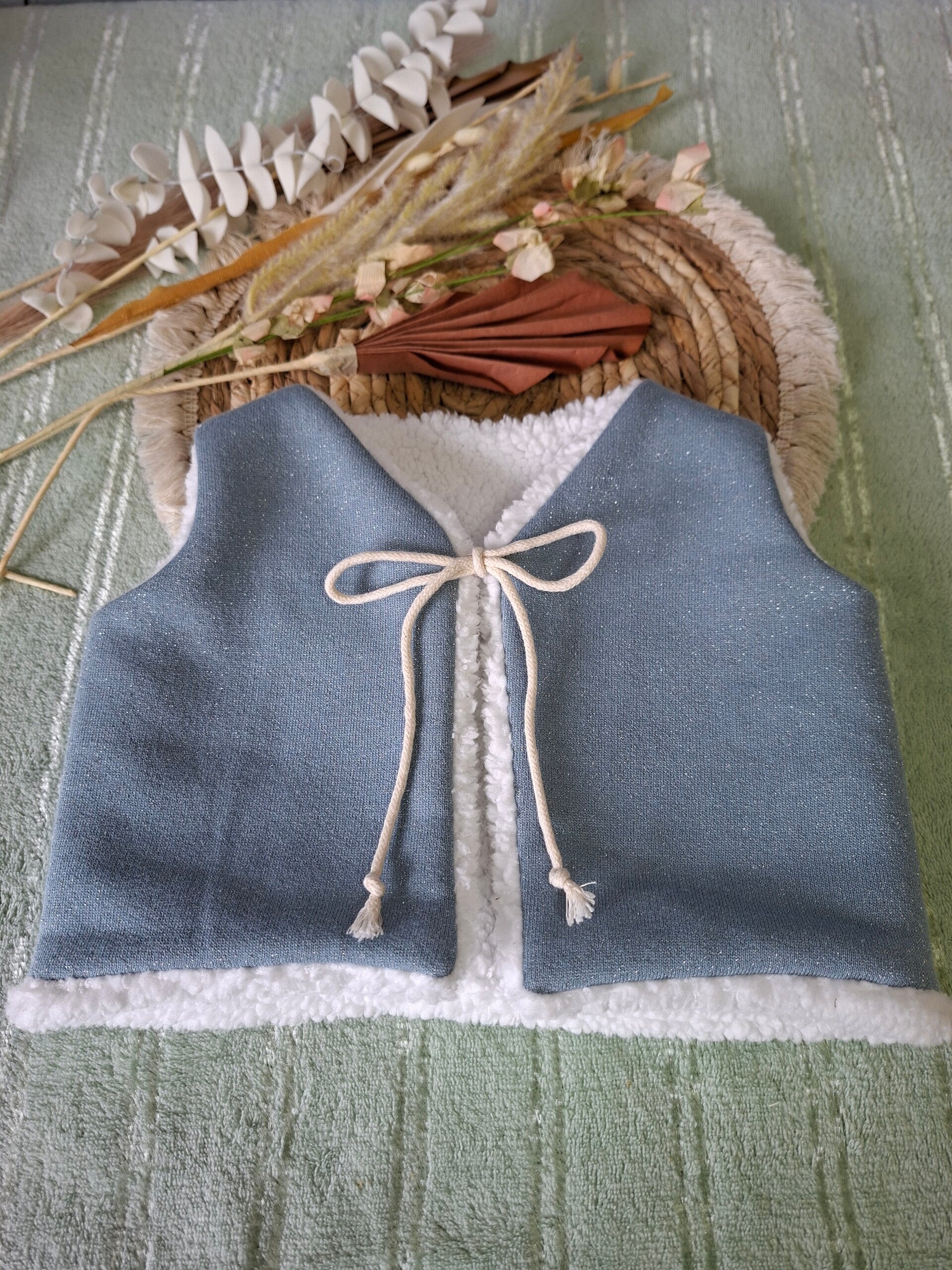 Gilet réversible Pailleté Ciel