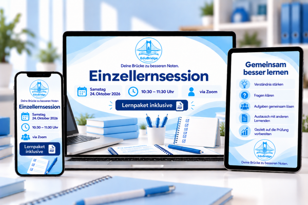 Einzel Lernsession - 24.10.2026 ab 10:30 Uhr