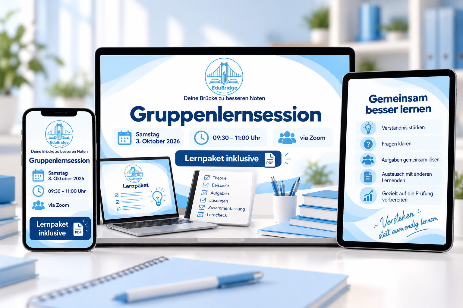Gruppen Lernsession - 03.10.2026 ab 9:30 Uhr