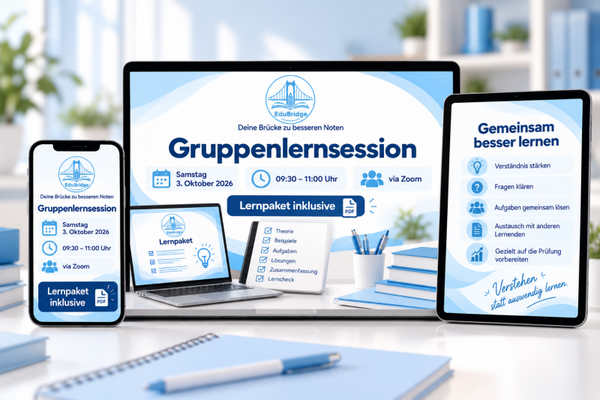Gruppen Lernsession - 03.10.2026 ab 9:30 Uhr