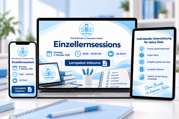 Einzel Lernsession - 03.10.2026 ab 14:00 Uhr