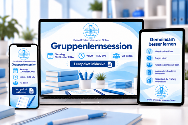 Gruppen Lernsession - 17.10.2026 ab 10:00 Uhr