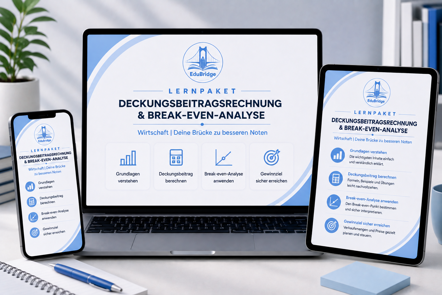 Deckungsbeitragsrechnung & Break-even-Analyse - Lernpaket