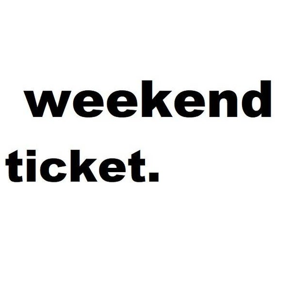 Combiticket feestweekend