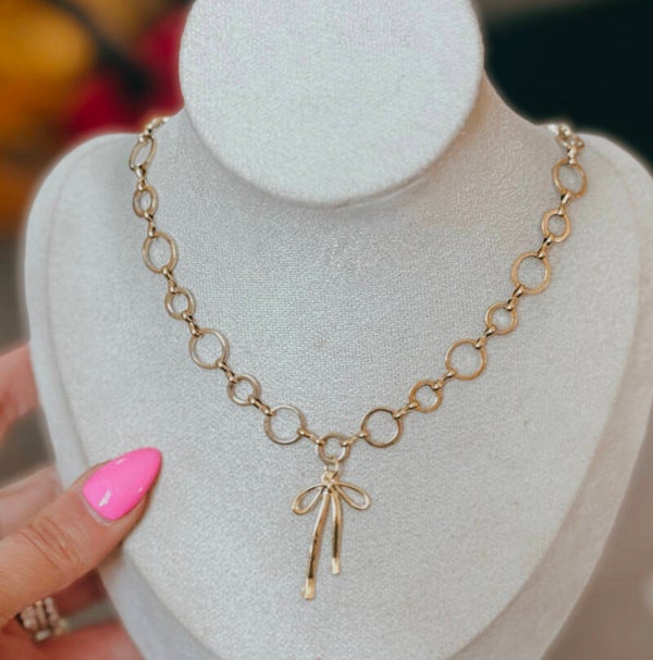 Gold straight bow