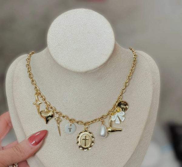 Hair dresser charm necklace