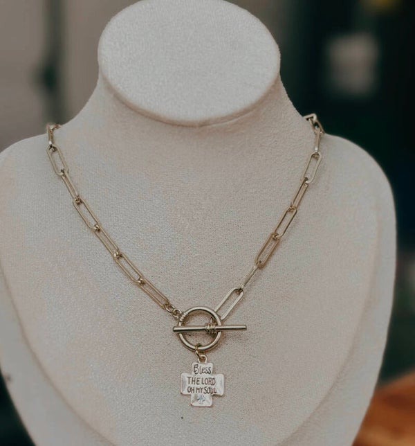 Bless the lord necklace