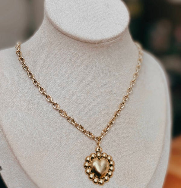 Bubble heart necklace