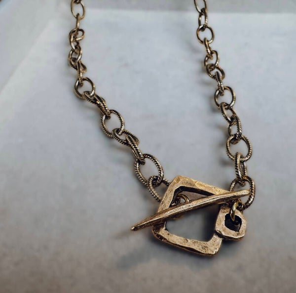Square toggle necklace