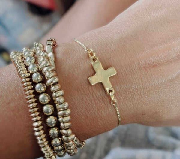 Cross connector bracelet