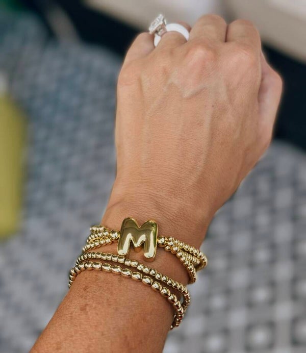 Custom initial bracelet