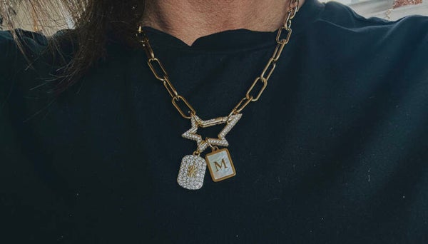 New star initial necklace