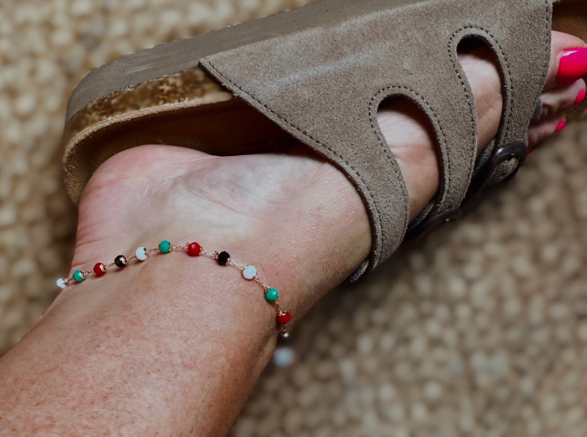 Beaded anklet