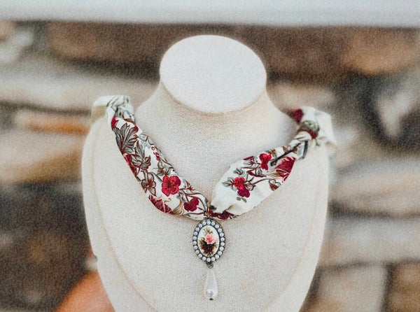 Vintage Scarf Necklace