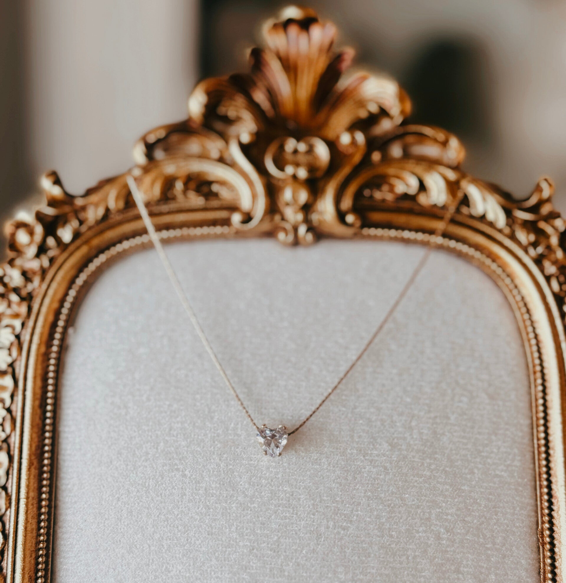 Dainty diamond necklace