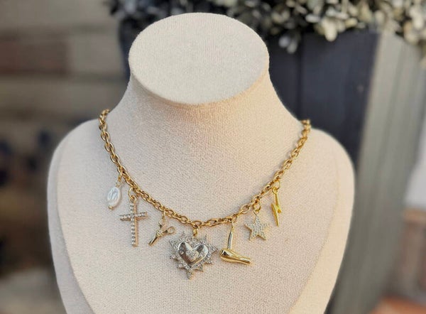 Hairdresser charm necklace
