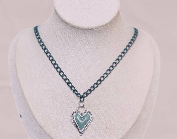 Turquoise heart necklace