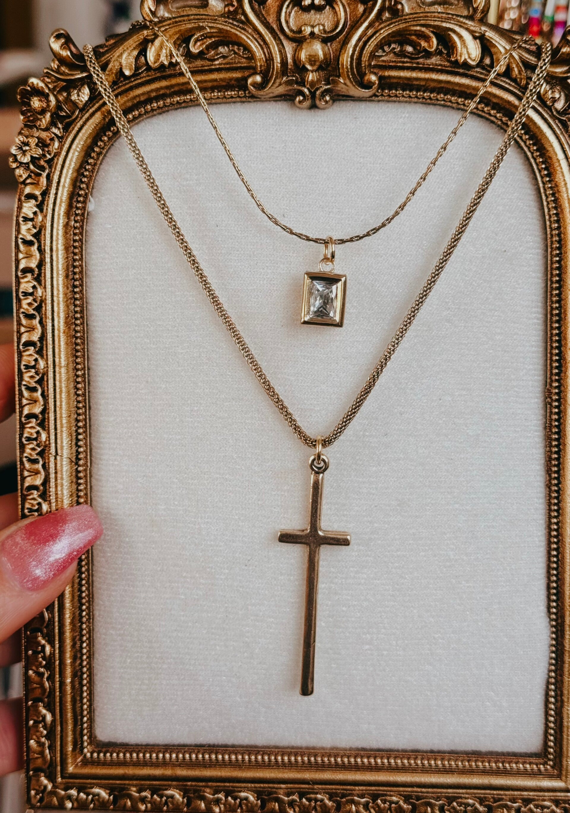 New diamond and cross set