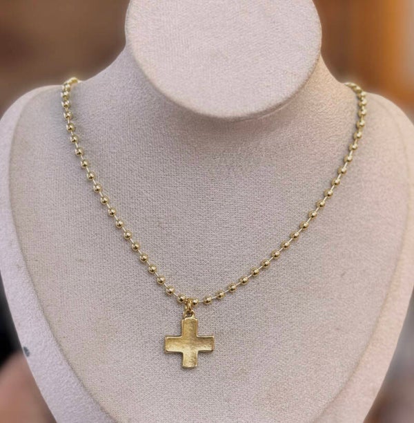 Small cross necklace