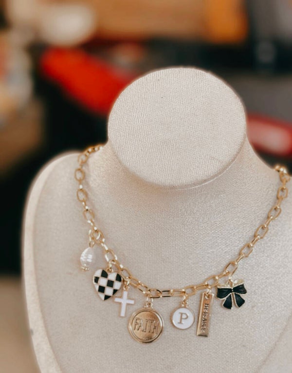 Christian custom charm necklace