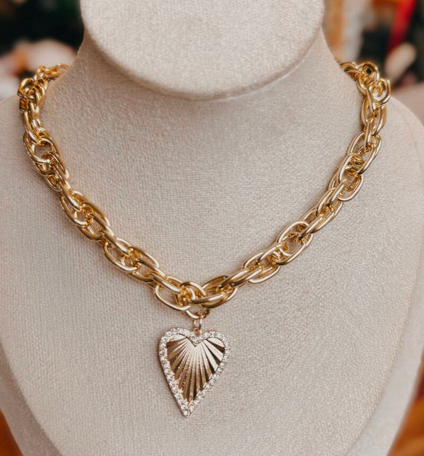 Diamond heart necklace