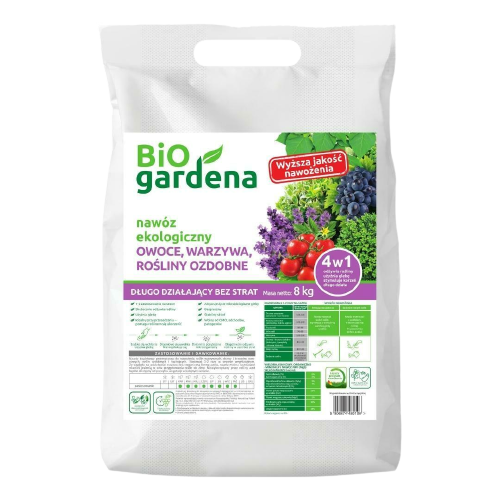 BIOgardena nawóz do owoców, warzyw, roślin ozdobnych 8kg