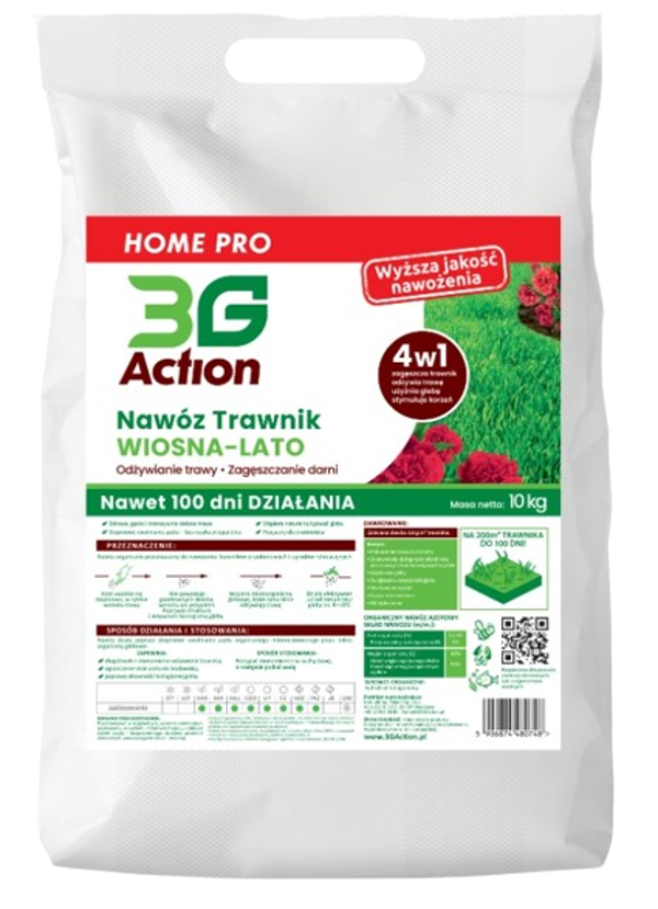 3G Action Nawóz Trawnik Wiosna-Lato 10kg