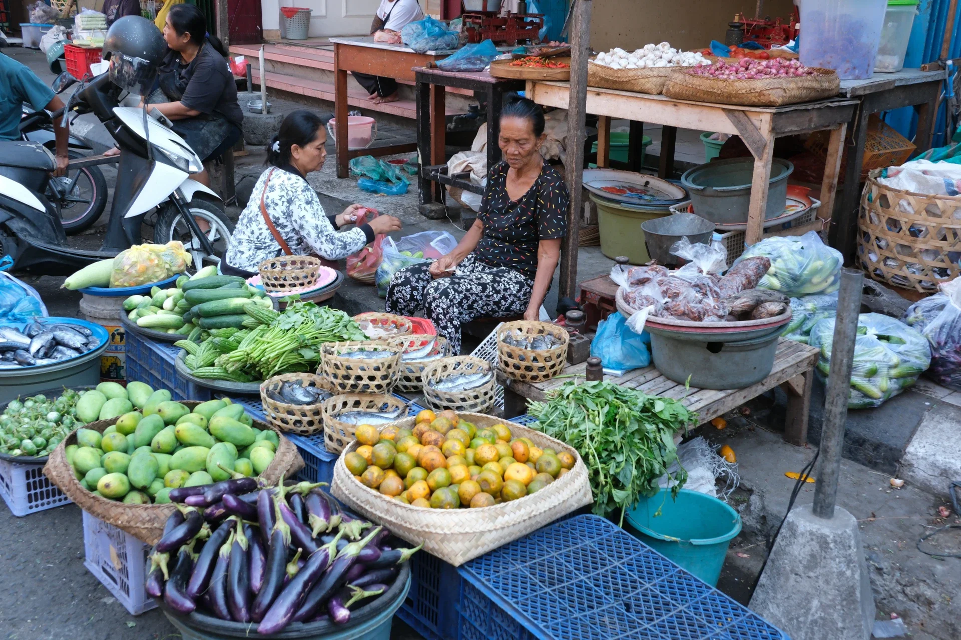 De markt van Singaraja Bali