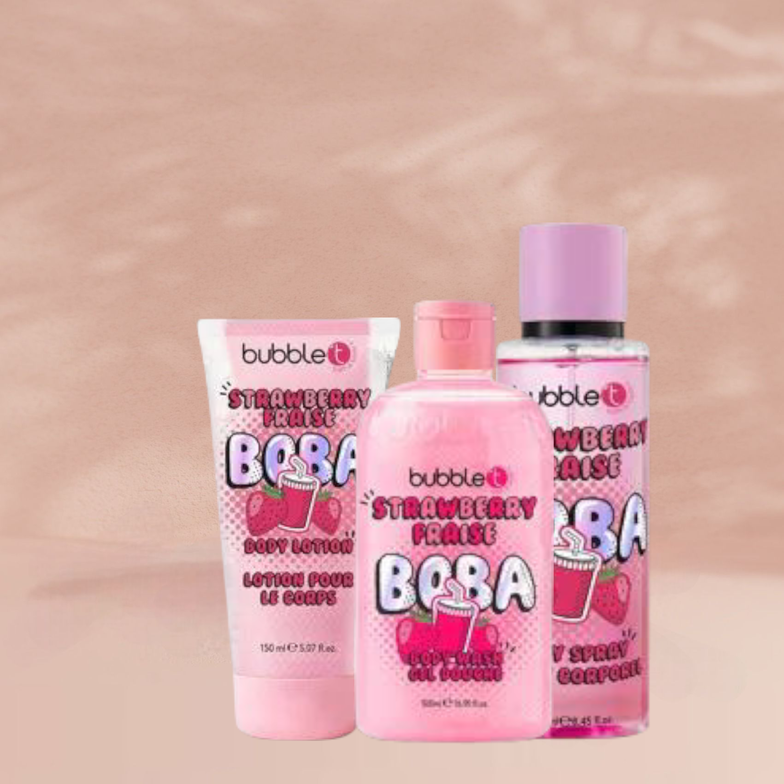 Bubble T Strawberry Boba