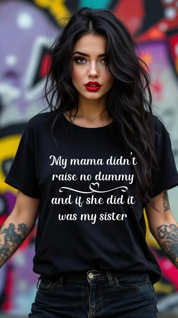 My momma didn't raise no dummy