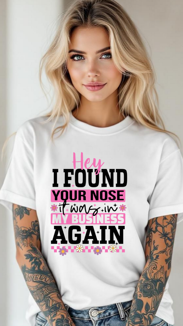 Hey I found your nose in my business again