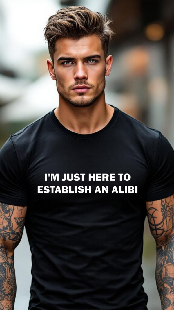 I'm just here to establish an alibi