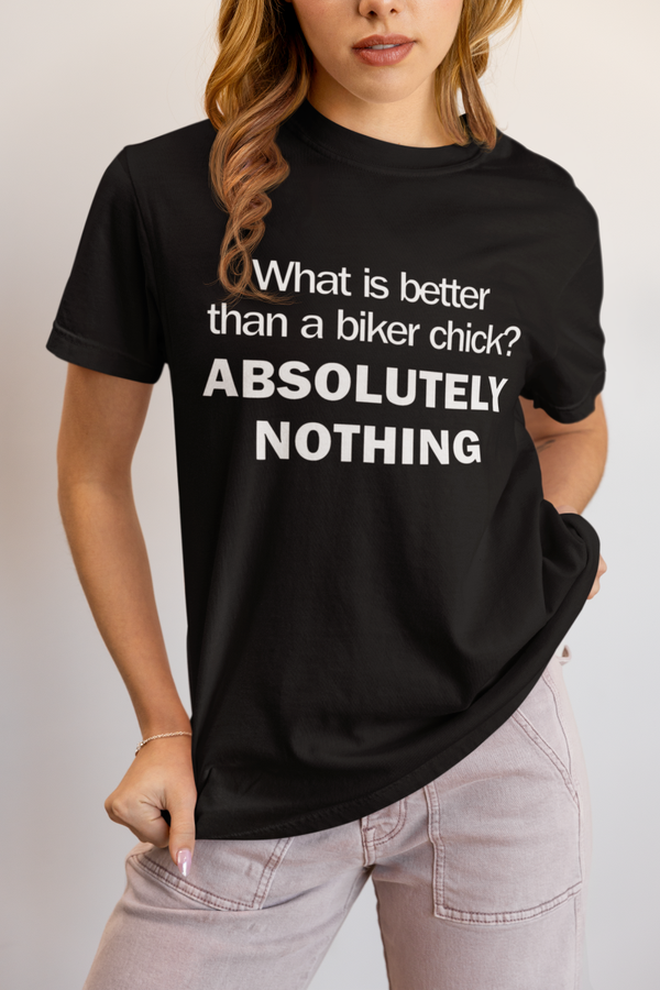 What's better than a biker chick? Absolutely nothing