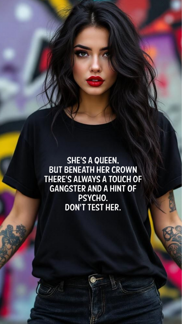 She's a queen, but beneath her crown...