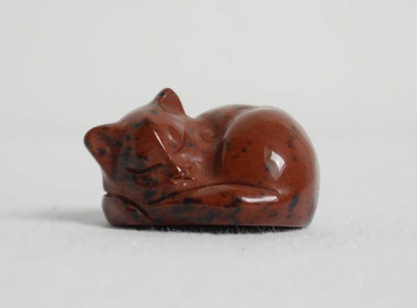 Mahonie obsidiaan slapende kat