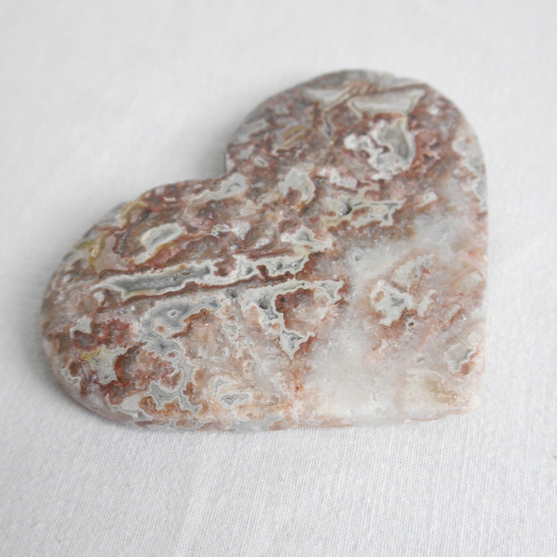 Crazy lace agaat hart