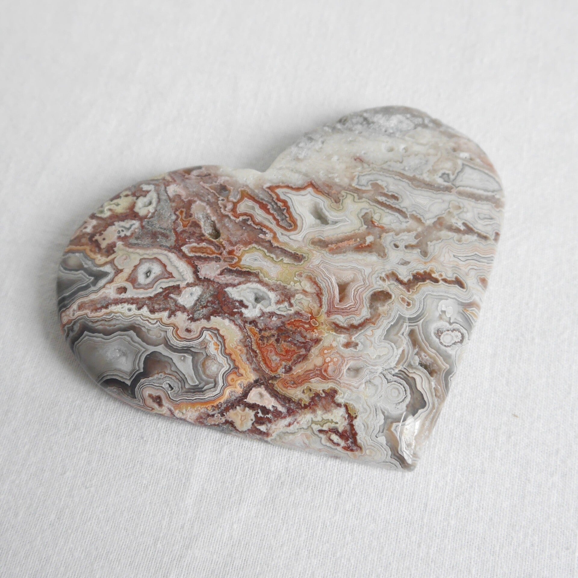 Crazy lace agaat hart