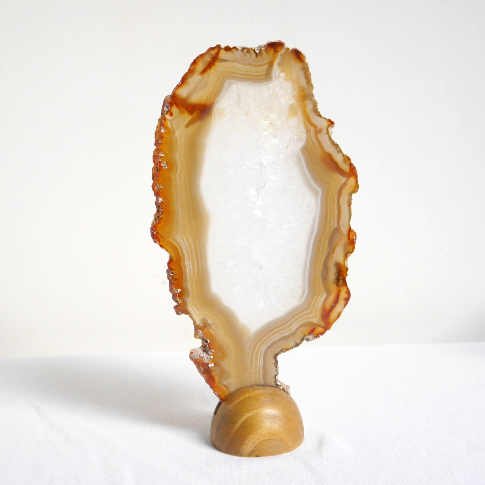 Agaat schijf met standaard