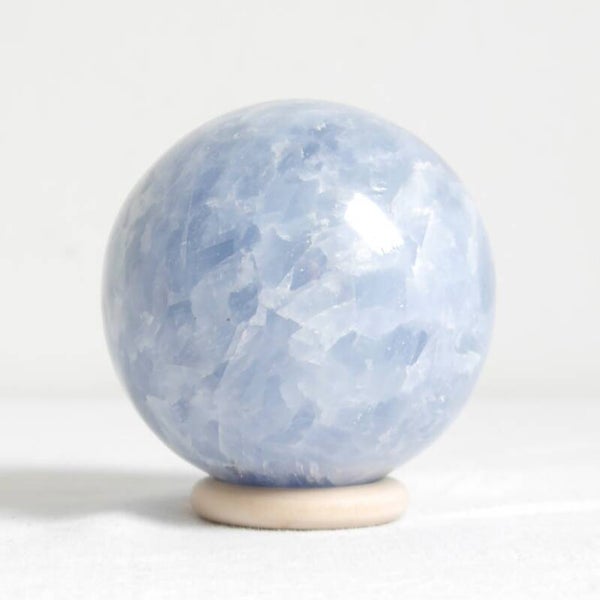 Blauwe calciet bol