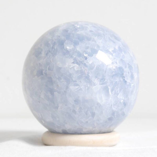 Blauwe calciet bol