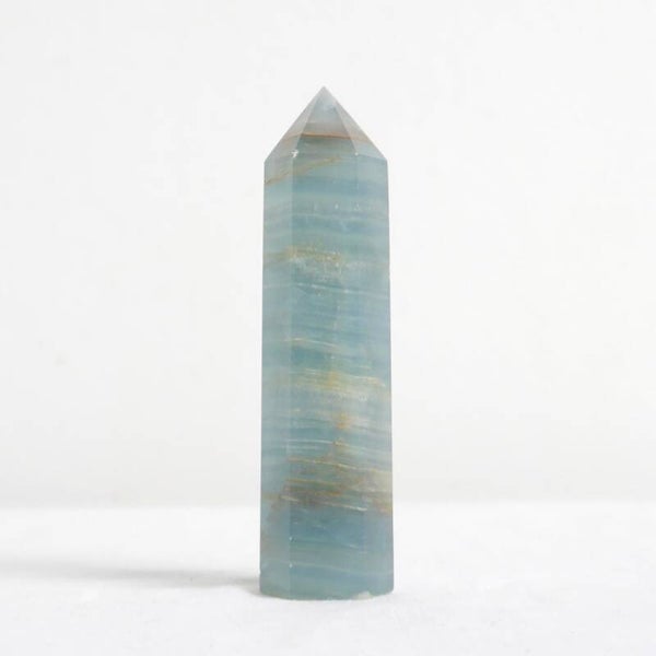 Blauwe onyx punt