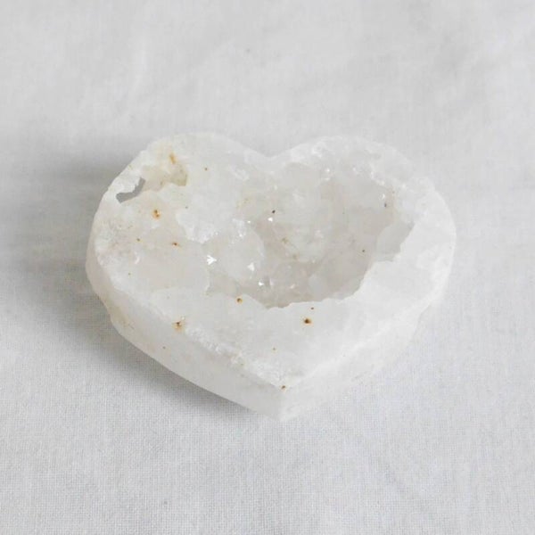Bergkristal geode hart