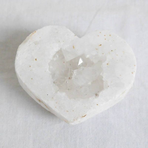 Bergkristal geode hart